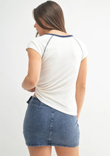 Micro Ribbed Retro Tee