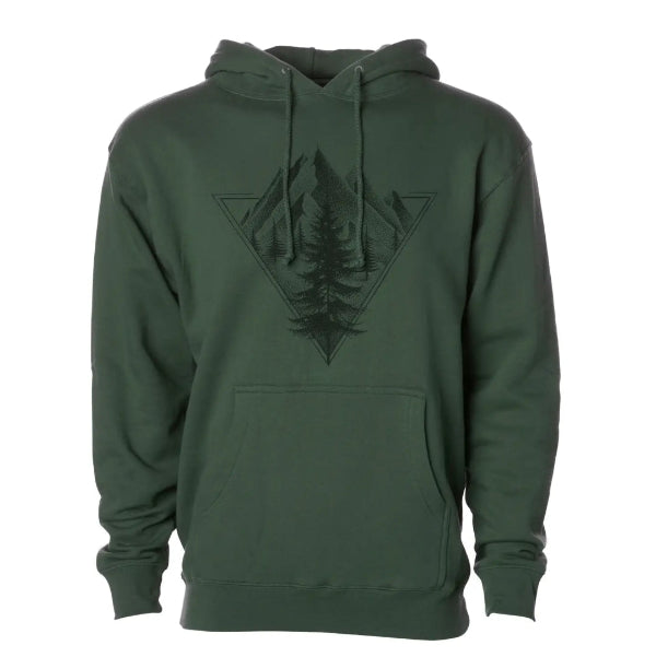 Triangle Mountain Men's/Unisex Hooded Sweatshirt