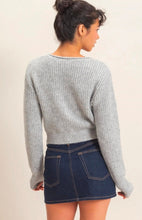V-Neck Ribbed Cardigan