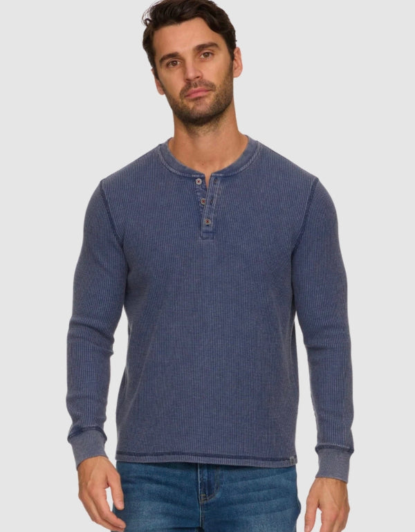VINTAGE SOFT WAFFLE HENLEY