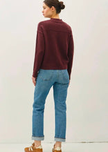 Highneck Basic Cropped Sweater Top