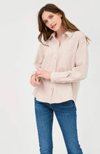 Rib Knit Exposed Seam Button Up Top