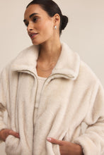 Amethyst Faux Fur Jacket Crystal