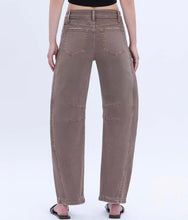 High Rise Crop Barrel Jeans