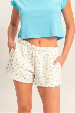 Ditsy Floral French Terry Shorts