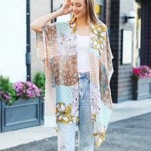 Floral Mixed Pattern Summer Kimono Cover Up