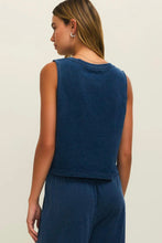 Sloane V-Neck Denim Tank Indigo