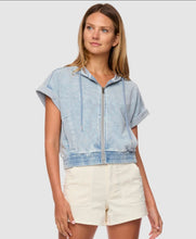 BLAINE INDIGO ZIP UP SS HOODIE