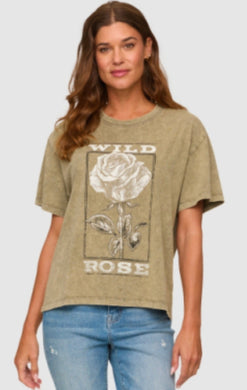 WILD ROSE BF FIT GRAPHIC TEE