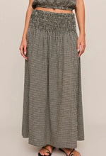 Brooke Gingham Skirt Black