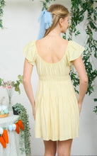 SHIRRED FLOUNCE SLEEVE MINI DRESS