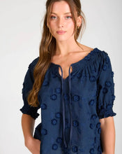 Embroidered 3D Floral Off the Shoulder Blouse