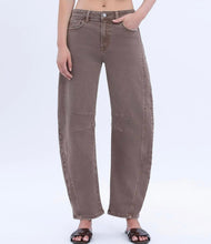 High Rise Crop Barrel Jeans