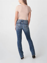 Elyse Curvy Fit Mid Rise Straight Leg Jeans