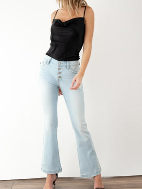 Mid Rise Flare Jeans